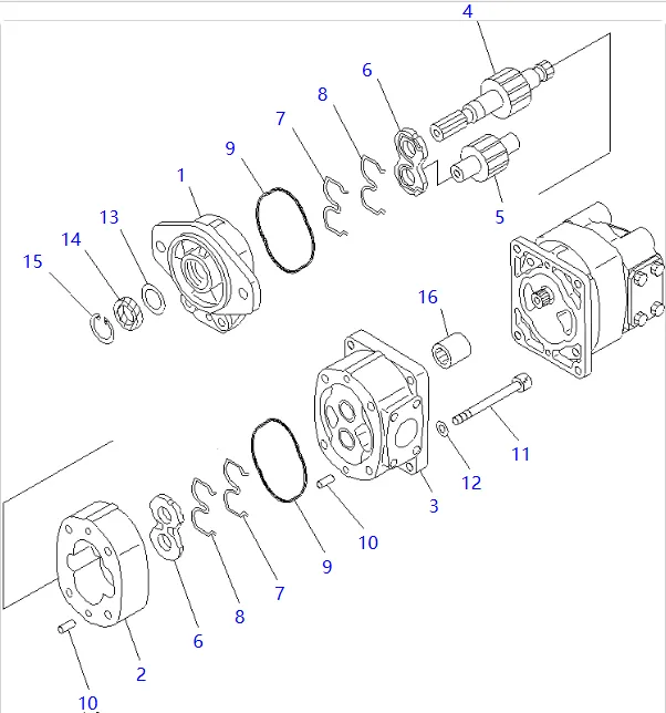 零件图 齿轮泵 小松 705-51-20790 Wheel Loaders WA120L; WAL45+SBL8.png