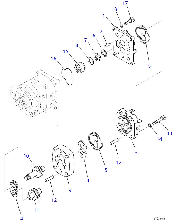 零件图 齿轮泵 小松 705-52-21250 Graders GD555, GD655, GD675; SAR63+SBR10.png