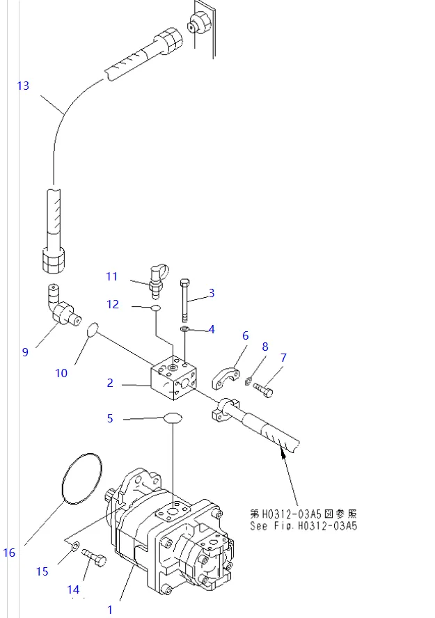 零件图 齿轮泵 小松 705-52-31070 PC750, PC750SE, PC800, PC800SE.png