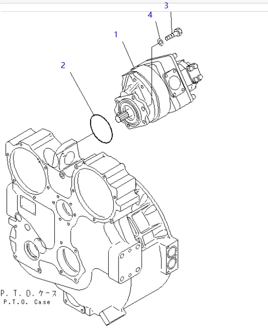 零件图 齿轮泵 小松 705-52-40160 Bulldozers D155A; SAR4-112+(1)10.png