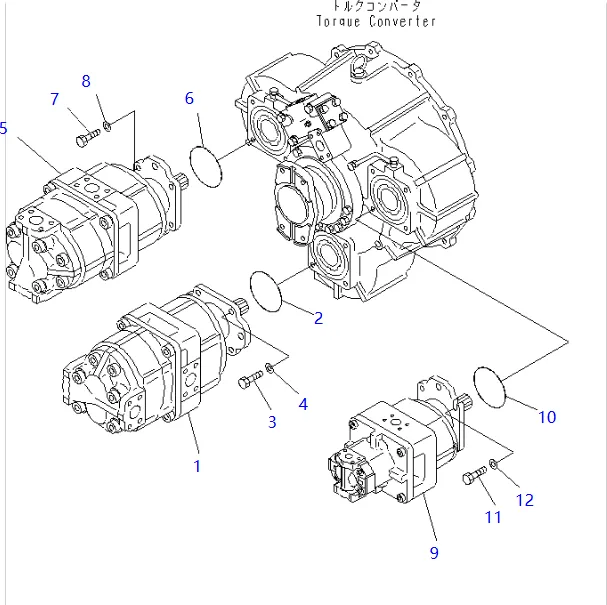 零件图 齿轮泵 小松 705-53-31020 Wheel Dozers WD600, Wheel Loaders WA600; SAL3-125+32.png