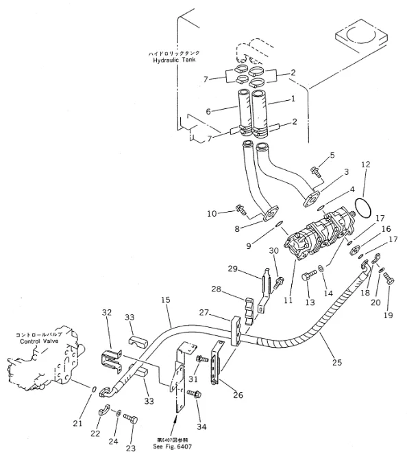 零件图 齿轮泵 小松 705-56-34160 Wheel Loaders WA400.png