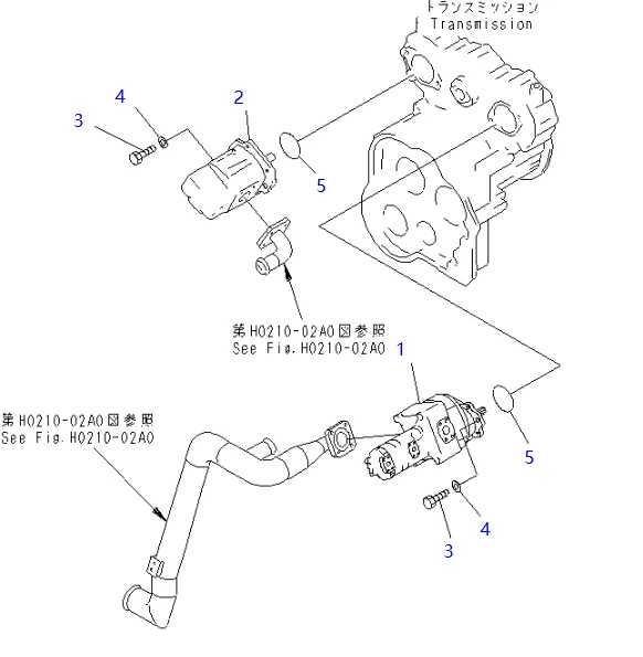 零件图 齿轮泵 小松 705-56-43020 Wheel Loaders WA450; SAR140+28+25.png