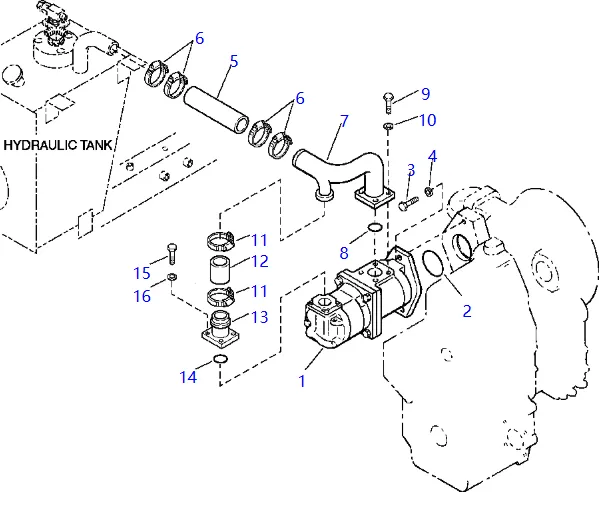 零件图 齿轮泵 小松 705-57-21000 Wheel Loaders WA250, WA250PT; .png