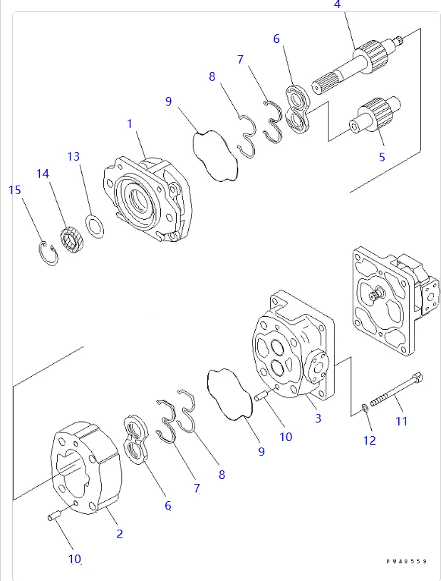 零件图 齿轮泵 小松 705-52-30390 Wheel Loaders WA400, WA420.png