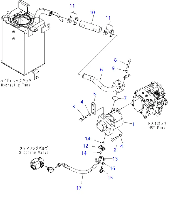 零件图 齿轮泵 小松 705-52-30960 Wheel Loaders WA100.png