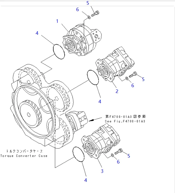 零件图 齿轮泵 小松 705-52-31130 Wheel Loaders WA500.png