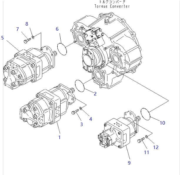 零件图 齿轮泵 小松 705-53-42000 Wheel Dozers WD600, Wheel Loaders 568, WA600; SAL4-125+100.png