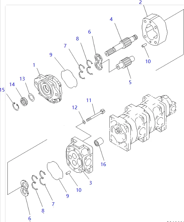 零件图 齿轮泵 小松 705-55-34160 Wheel Loaders WA300, WA320; SAL71+32+32+20.png