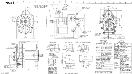 零件图 液压泵 Nachi PN.3-STAGE Model No.PVK-2B-505 Hitachi Excavator EX40, ZX50, EX55.png