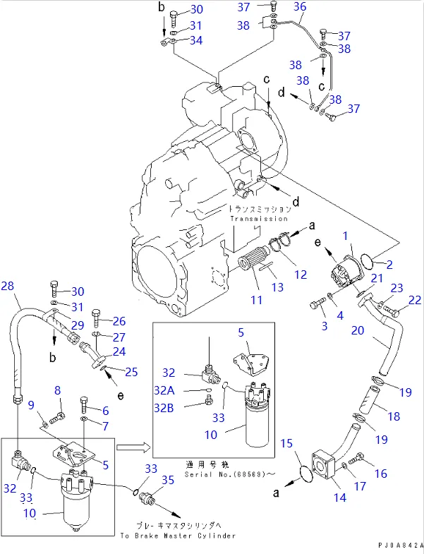 零件图 齿轮泵 小松 705-73-30010 Wheel Loaders WA100,WA120,WA120L,WA150,WA180,WA180L, WA180PT;LAL(1)32 .png